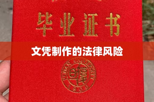 曲松文凭制作的法律风险
