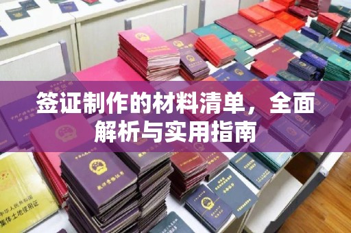 曲松签证制作的材料清单，全面解析与实用指南