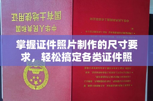 曲松掌握证件照片制作的尺寸要求，轻松搞定各类证件照