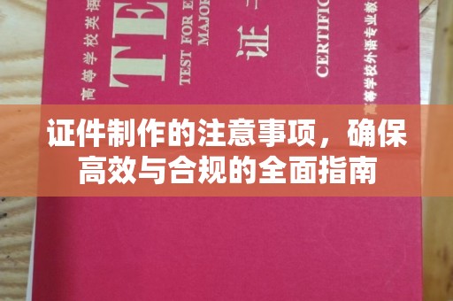 曲松证件制作的注意事项，确保高效与合规的全面指南