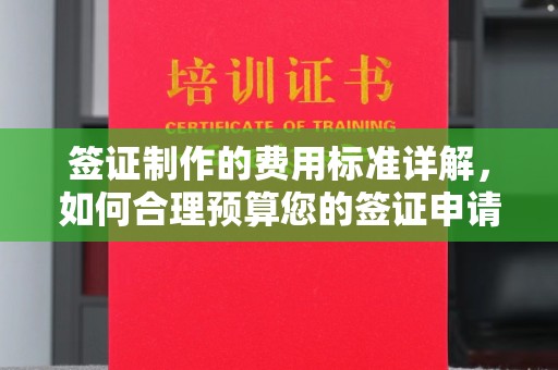 曲松签证制作的费用标准详解，如何合理预算您的签证申请成本